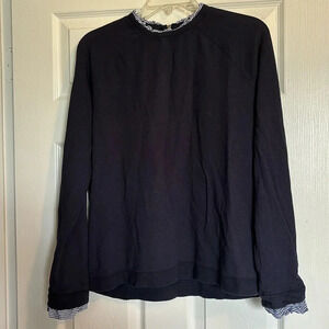 Carolina Belle Montreal women’s blue crew neck sweater size large